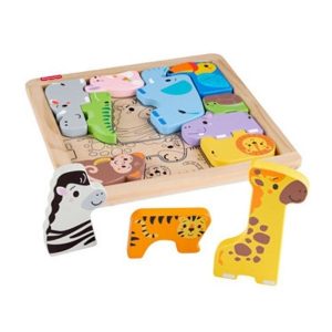Wooden Shape & Animal Puzzle