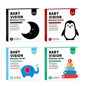 Baby Vision Stimulation Cards | High Contrast Visual Stimulation Cards for 0–36 Months